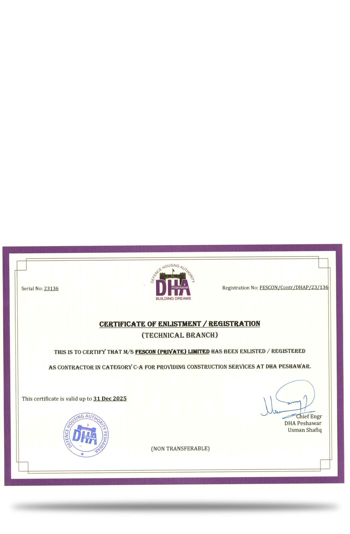 Pakistan Engineering Council (PEC) License